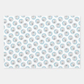 サモイ絵を描ズ白かわいいオリジナルペットドッグアート ラッピングペーパーシート (正面2)