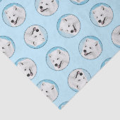 サモイ絵を描ズ白かわいいオリジナルペットドッグアート 薄葉紙 (詳細)