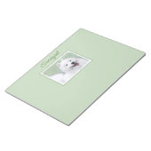 サモイ絵画ズ – かわいいオリジナルドッグアートメモ帳 ノートパッド (アングル)