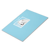 サモイ絵画ズ – かわいいオリジナルドッグアートメモ帳 ノートパッド (アングル)