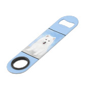 サモイ絵画ド子犬の写真 – かわいいオリジナルドッグアート スピード栓抜き (正面アングル)