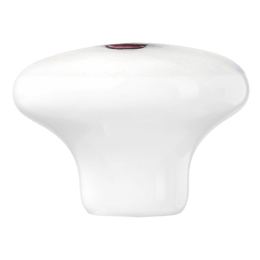 サモイ絵画ド子犬の写真 – かわいいオリジナルドッグアート セラミックノブ (側面)