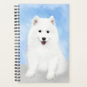 サモイ絵画ド子犬の写真 – かわいいオリジナルドッグアート プランナー手帳 (正面)