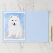 サモイ絵画ド子犬の写真 – かわいいオリジナルドッグアート ペーパーパッド (インサイチュ)