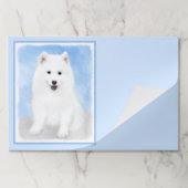 サモイ絵画ド子犬の写真 – かわいいオリジナルドッグアート ペーパーパッド (折り畳み)