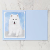 サモイ絵画ド子犬の写真 – かわいいオリジナルドッグアート ペーパーパッド (正面)