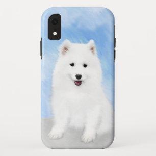 サモイ絵画ド子犬の写真 – かわいいオリジナルドッグアート iPhone XRケース
