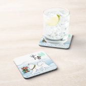 サモエイそれを雪のコースターに コースター (右側)