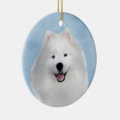 サモエイのテディ セラミックオーナメント (右)