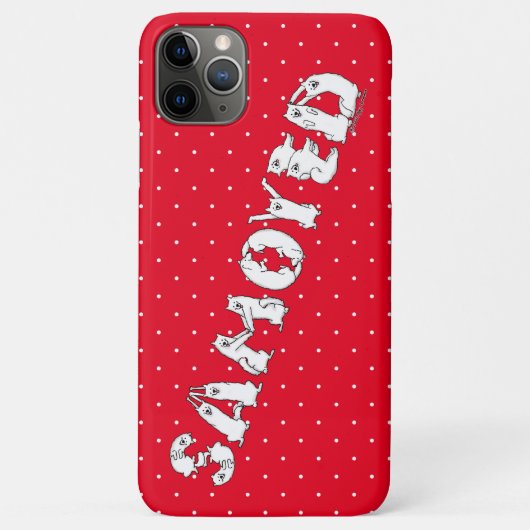 サモエイの犬文字で綴おもしろいる Case-Mate iPhoneケース (裏面)