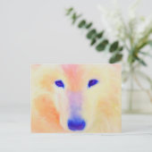 サモエイはがき ポストカード (スタンド正面)