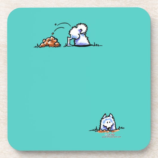 サモエイはそれを掘ることができる コースター (正面)