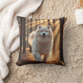 サモエイエレガント装飾用クッション クッション (ブランケット)