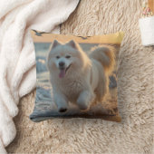 サモエイエレガント装飾用クッション クッション (ブランケット)