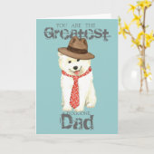 サモエイパパ カード (黄色い花)