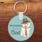 サモエイパパ キーホルダー (正面)