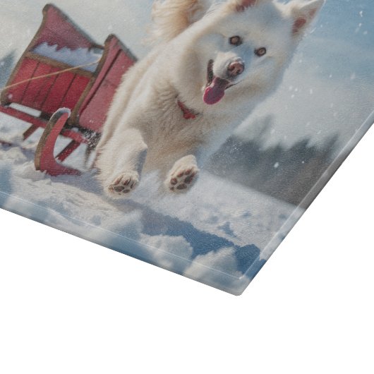 サモエイフェスティバルホリデークリスマス カッティングボード (角)