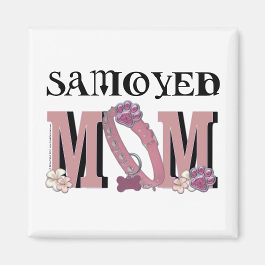 サモエイ母 マグネット (正面)