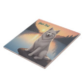 サモエイ湖 タイル (側面)