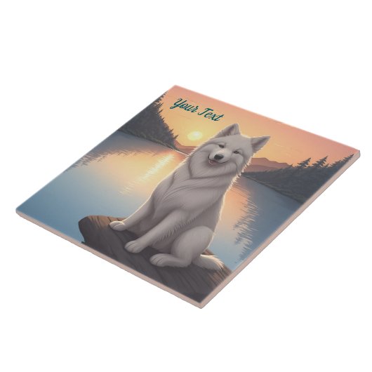 サモエイ湖 タイル (側面)