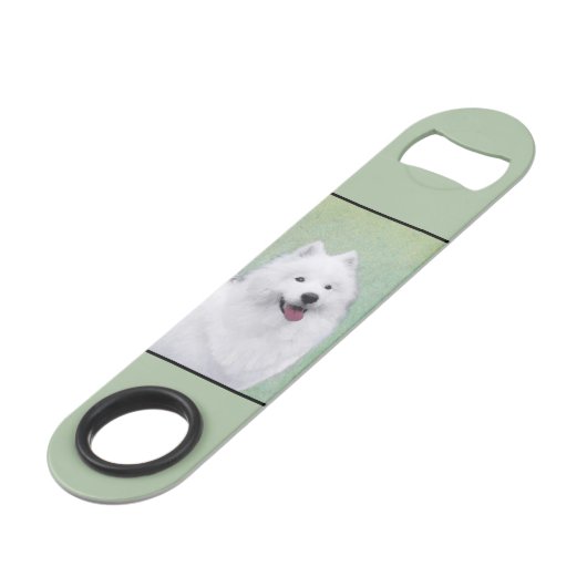 サモエイ絵画ズ – かわいいオリジナルドッグアート スピード栓抜き (裏面アングル)