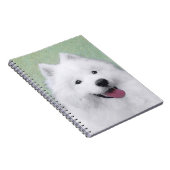 サモエイ絵画ズ – かわいいオリジナルドッグアート ノートブック (右側)