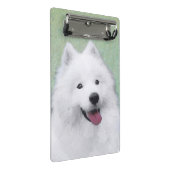 サモエイ絵画ズ – かわいいオリジナルドッグアート ミニクリップボード (アングル)