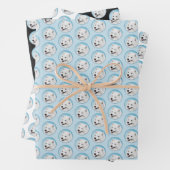 サモエイ絵画ズ – かわいいオリジナルドッグアート ラッピングペーパーシート (インサイチュ)