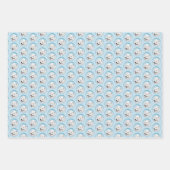 サモエイ絵画ズ – かわいいオリジナルドッグアート ラッピングペーパーシート (正面)