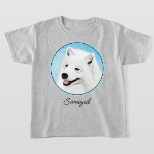 サモエイ絵画ズ – かわいいオリジナルドッグアート Tシャツ