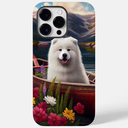 サモエドがパドルを持つ: 景色を楽しむ冒険 Case-Mate iPhoneケース (裏面)
