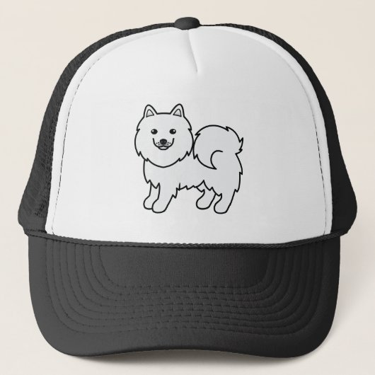 サモエドのキャラクタードッグ キャップ (正面)