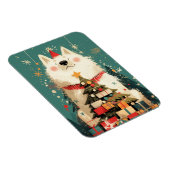 サモエドのクリスマス マグネット (右側)