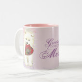 サモエドハートマム ツートーンマグカップ (正面左)