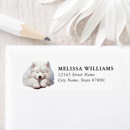 サモエド差出人住所ラベル ラベル (インサイチュ)
