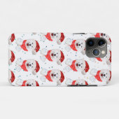 サモエド犬のクリスマススター Case-Mate iPhoneケース (裏面(横))