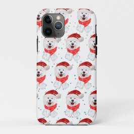 サモエド犬のクリスマススター iPhone 11 PROケース
