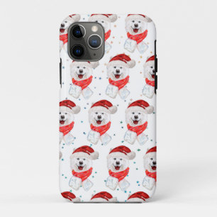 サモエド犬のクリスマススター iPhone 11 PROケース