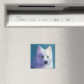 サモエド犬マグネット – "ブッダ" マグネット (インサイチュ (食洗機))