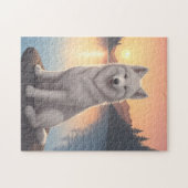 サモエド犬 ジグソーパズル (横)