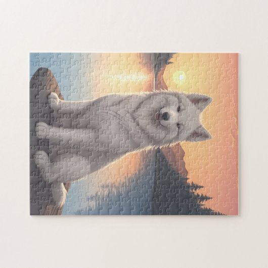 サモエド犬 ジグソーパズル (横)