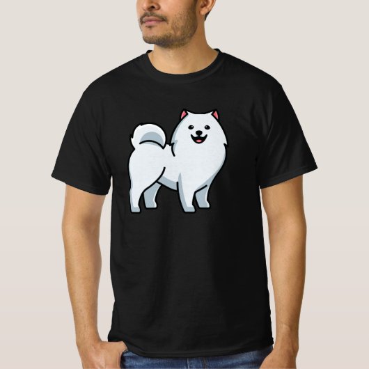 サモエド犬 Tシャツ (正面)