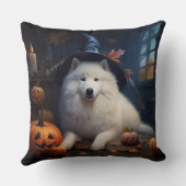 サモエド かぼちゃ ハロウィン おばけ クッション (裏面)