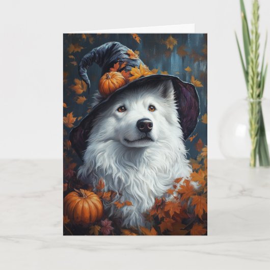 サモエド ウィッチ ハロウィン シーズンカード (正面)