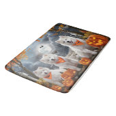 サモエド ハロウィン 怖い バスマット (アングル)