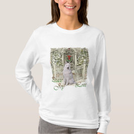 サモエド ラバー クリスマス Tシャツ