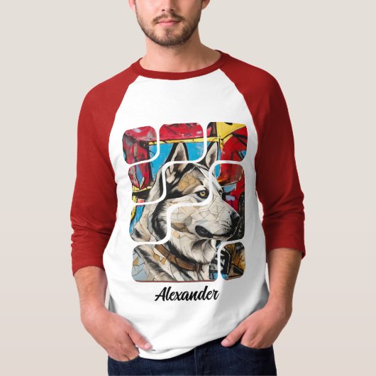 サモエドTシャツ Tシャツ (正面)