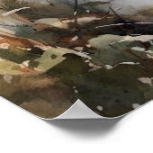 サモエードドッグアートプリントポスター ポスター (角)