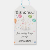 サモエードドッグドッグ誕生日サンキューギフトラベル ギフトタグ (正面)