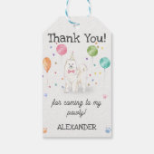 サモエードドッグドッグ誕生日サンキューギフトラベル ギフトタグ (裏面)